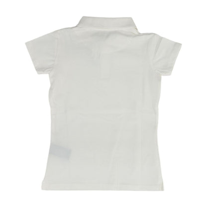 White Solid Short Sleeve Polo