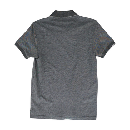 Gray Solid Short Sleeve Polo