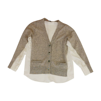 Gray Solid Long Sleeve Blouse
