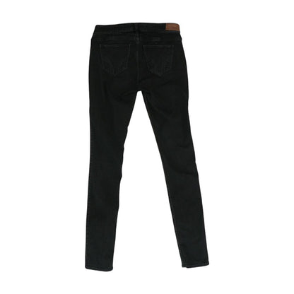 Black Long Low Rise Skinny Leg Jeans