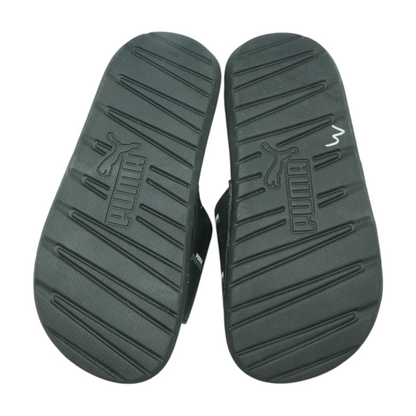 Black Athletic Slides Shoes