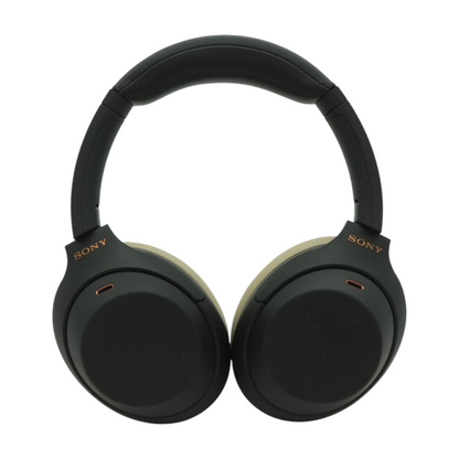 Black WH-1000XM4 Noise Cancelling Headphones With Beige Earpads