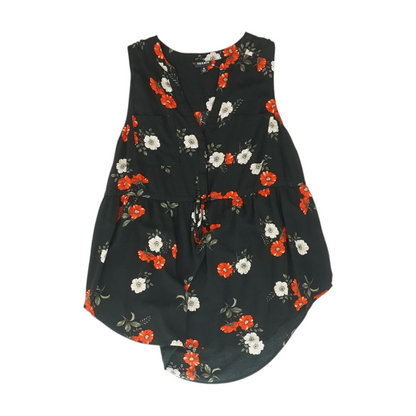 Black Floral Blouse