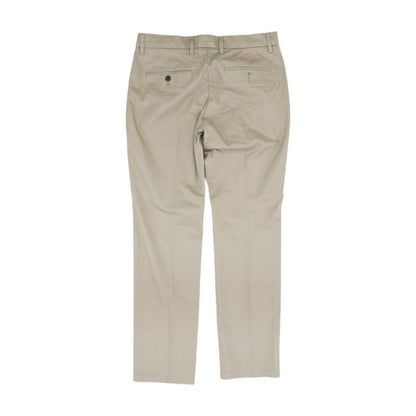 Khaki Solid Dress Pants