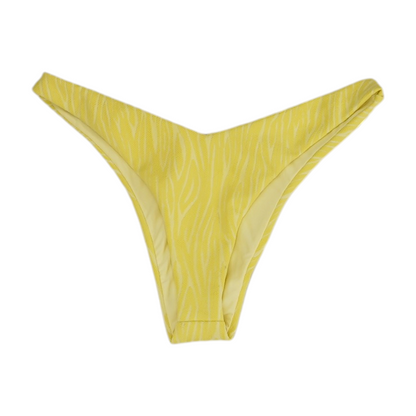 Yellow Animal Print Swim Bottom