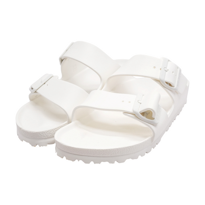 White Flat Sandals