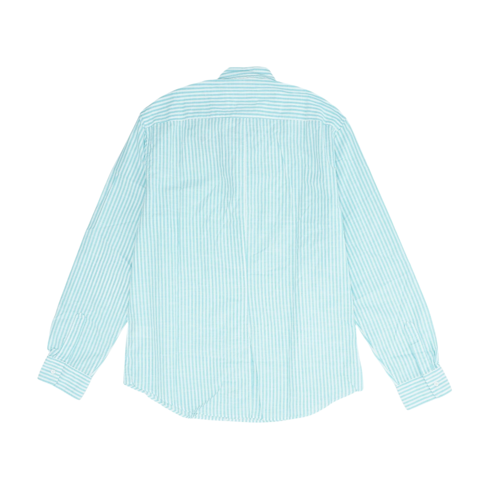 Turquoise Striped Button Down