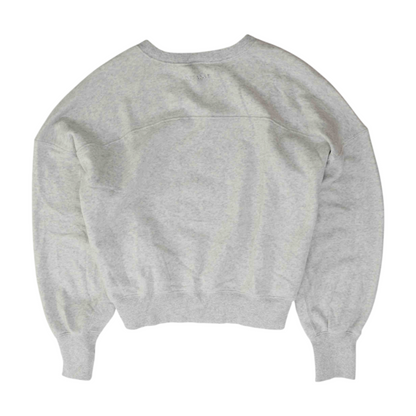 Gray Solid Sweatshirt Pullover