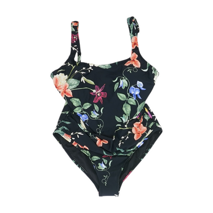 Black Floral One-Piece
