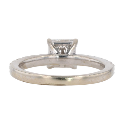 1 1/6 ctw 10K White Gold Diamond Engagement Ring