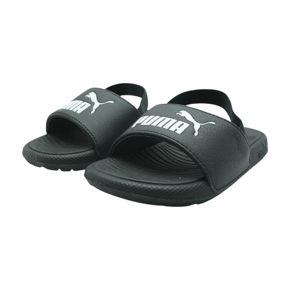 Black Athletic Slides Shoes