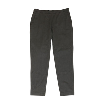 Gray Solid Dress Pants