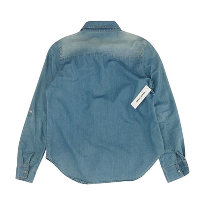 Blue Solid Button Down