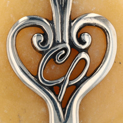 Sterling Silver Yellow Stone Pendant
