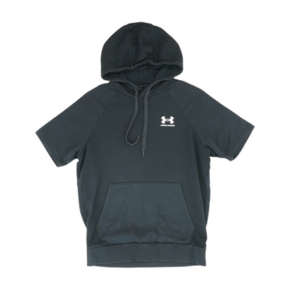 Black Solid Hoodie Pullover