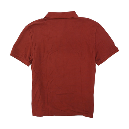 Red Solid Short Sleeve Polo