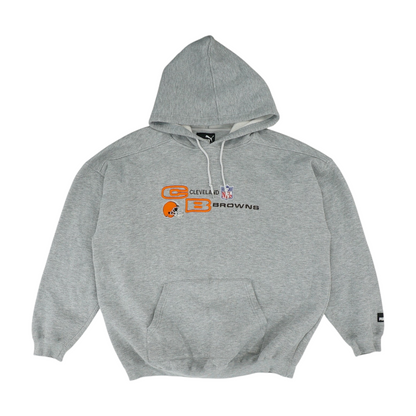 Gray Cleveland Browns Solid Hoodie Pullover