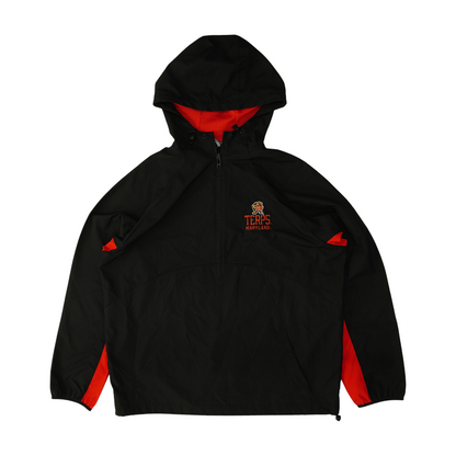 Black Maryland Terps Solid 1/4 Zip Pullover