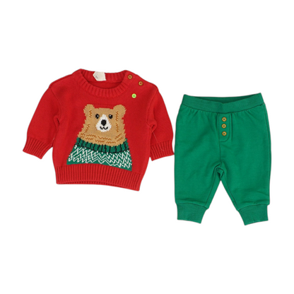Red Long Sleeve Set