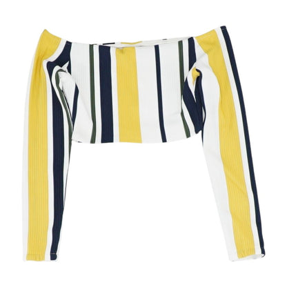 Multi Striped Long Sleeve Blouse