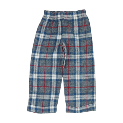Blue Plaid Chino Pants
