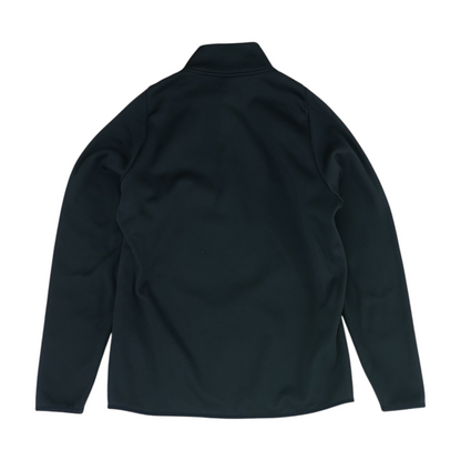 Black Solid 1/4 Zip Pullover