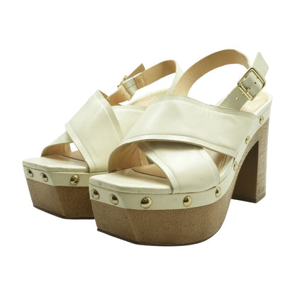 Ivory Block Heels