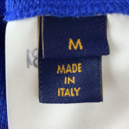 Blue Solid Short Sleeve Polo