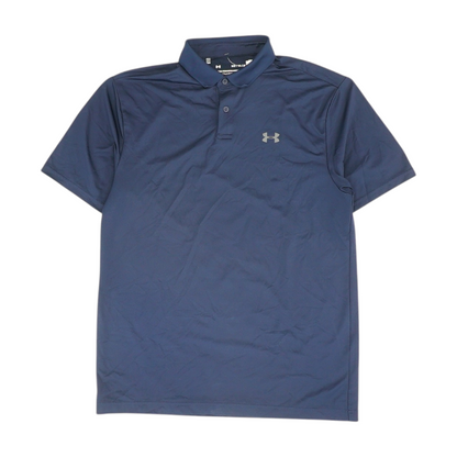 Navy Solid Short Sleeve Polo