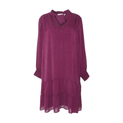 Burgundy Plus Midi Dress
