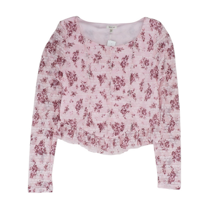 Pink Floral Blouse