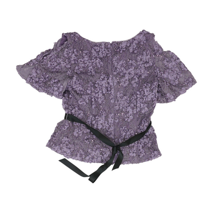 Purple Floral Blouse