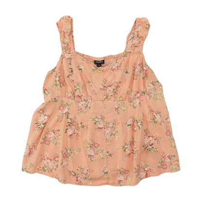 Peach Plus Floral Blouse