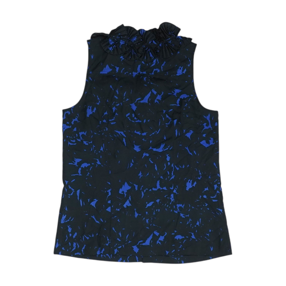 Black Abstract Button Down
