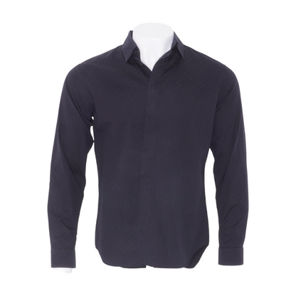Navy 2020 Oblique Jacquard Shirt