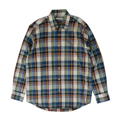 Multi Plaid Long Sleeve Button Down