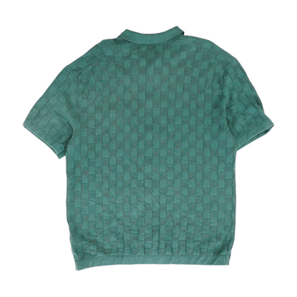 Green Check Flannel Button Down