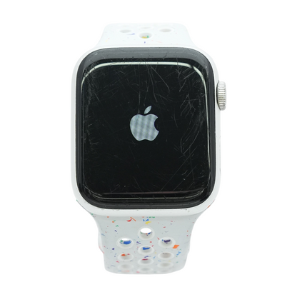 44mm Series 5 Silver Smartwatch White Band S/M