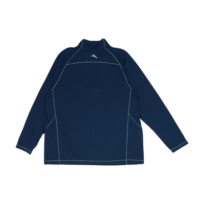 Navy Solid 1/4 Zip Pullover