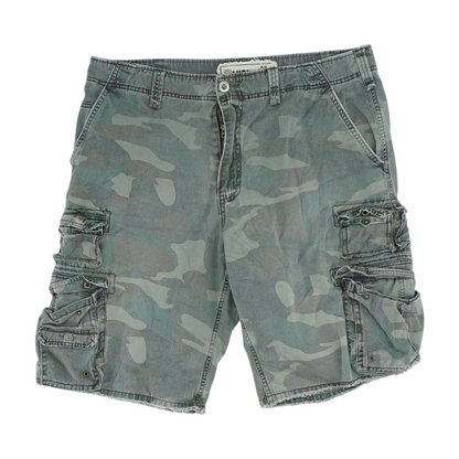 Green Camo 5-Pocket Shorts
