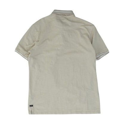 Tan Solid Short Sleeve Polo