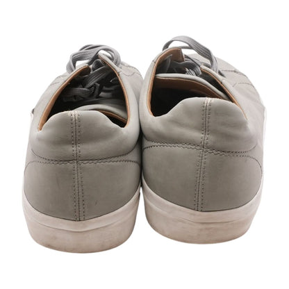 Gray Leather Lace Up Casual Shoes