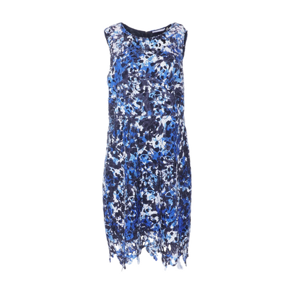 Navy Floral Midi Dress