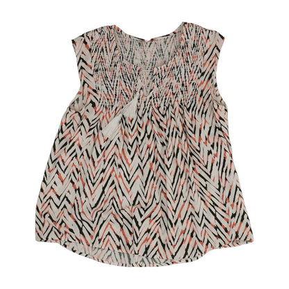 Multi Chevron Sleeveless Blouse