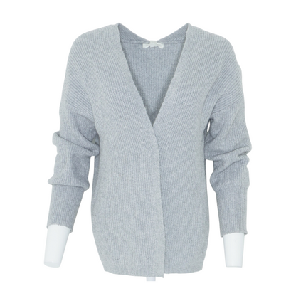 Gray Cardigan Sweater
