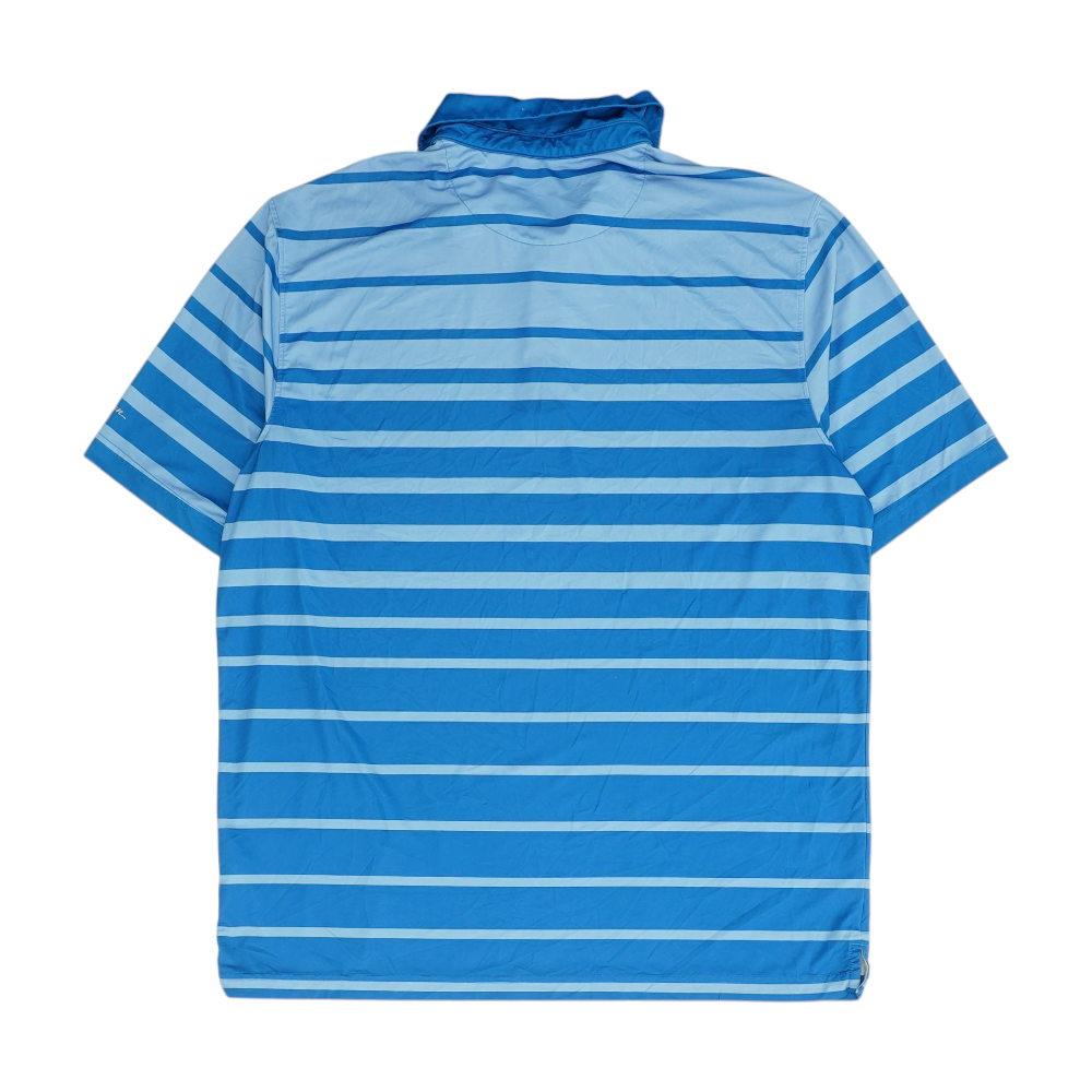 Walter Hagen Blue Striped Short Sleeve Polo – Image 2