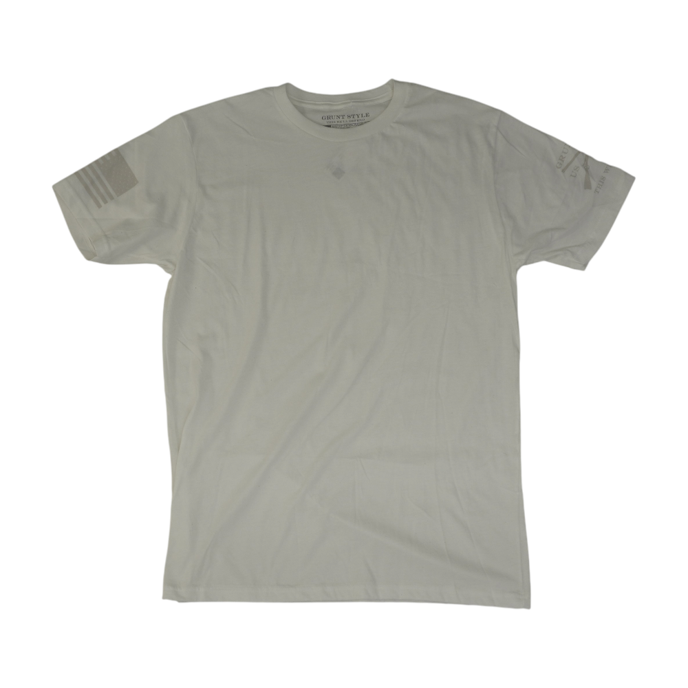 White Solid T-Shirt