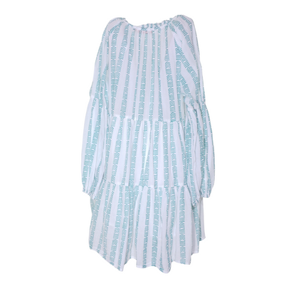 White Abstract Mini Dress
