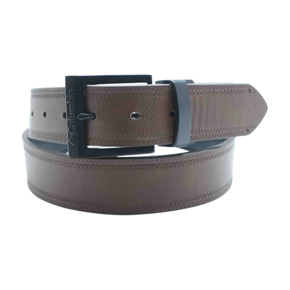 Brown Reversible Faux Leather Belt
