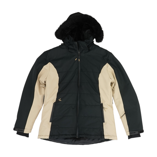 Black Color Block Jacket